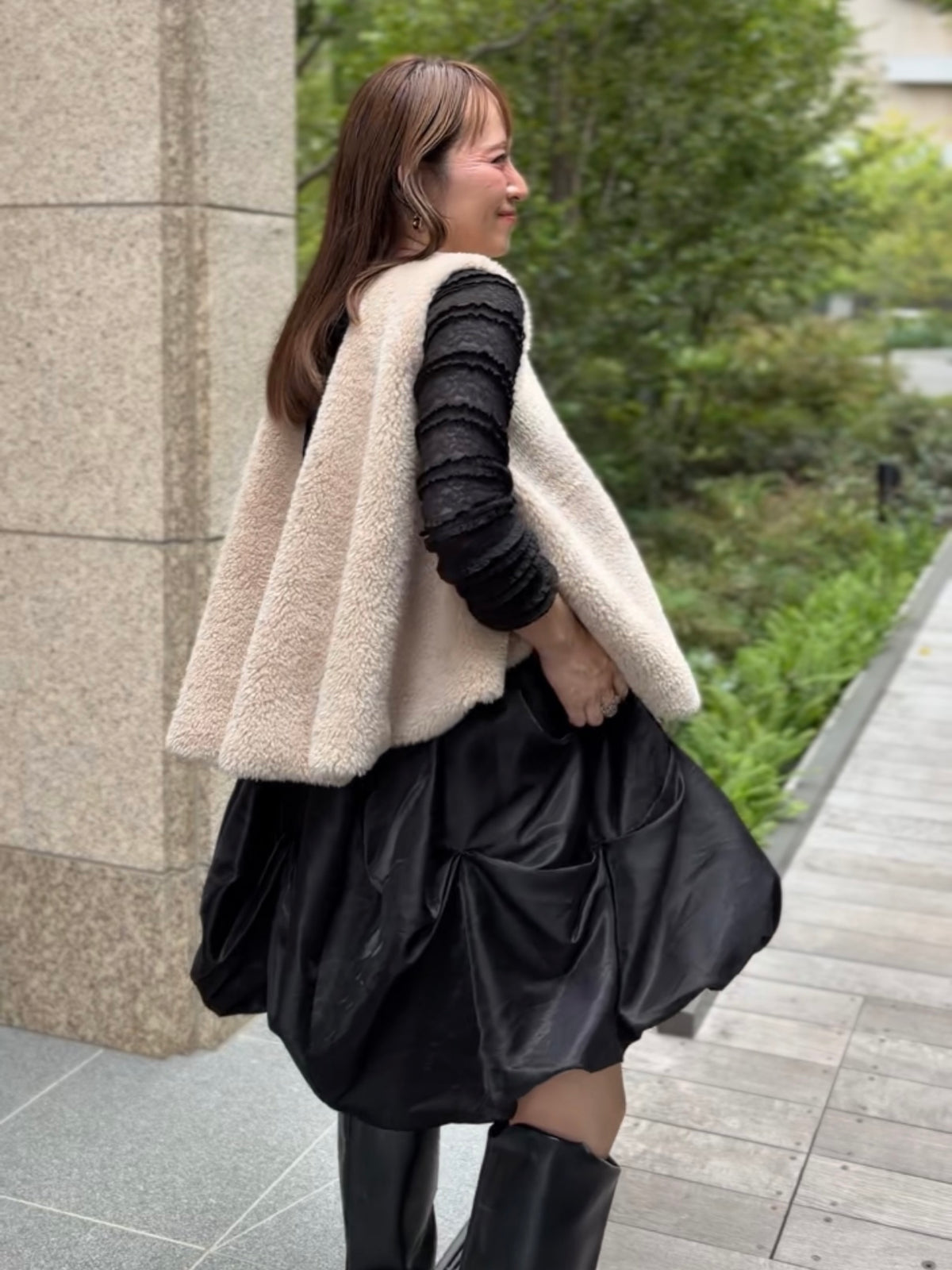 [予約] pumpkin skirt / black (11月下旬発送予定)