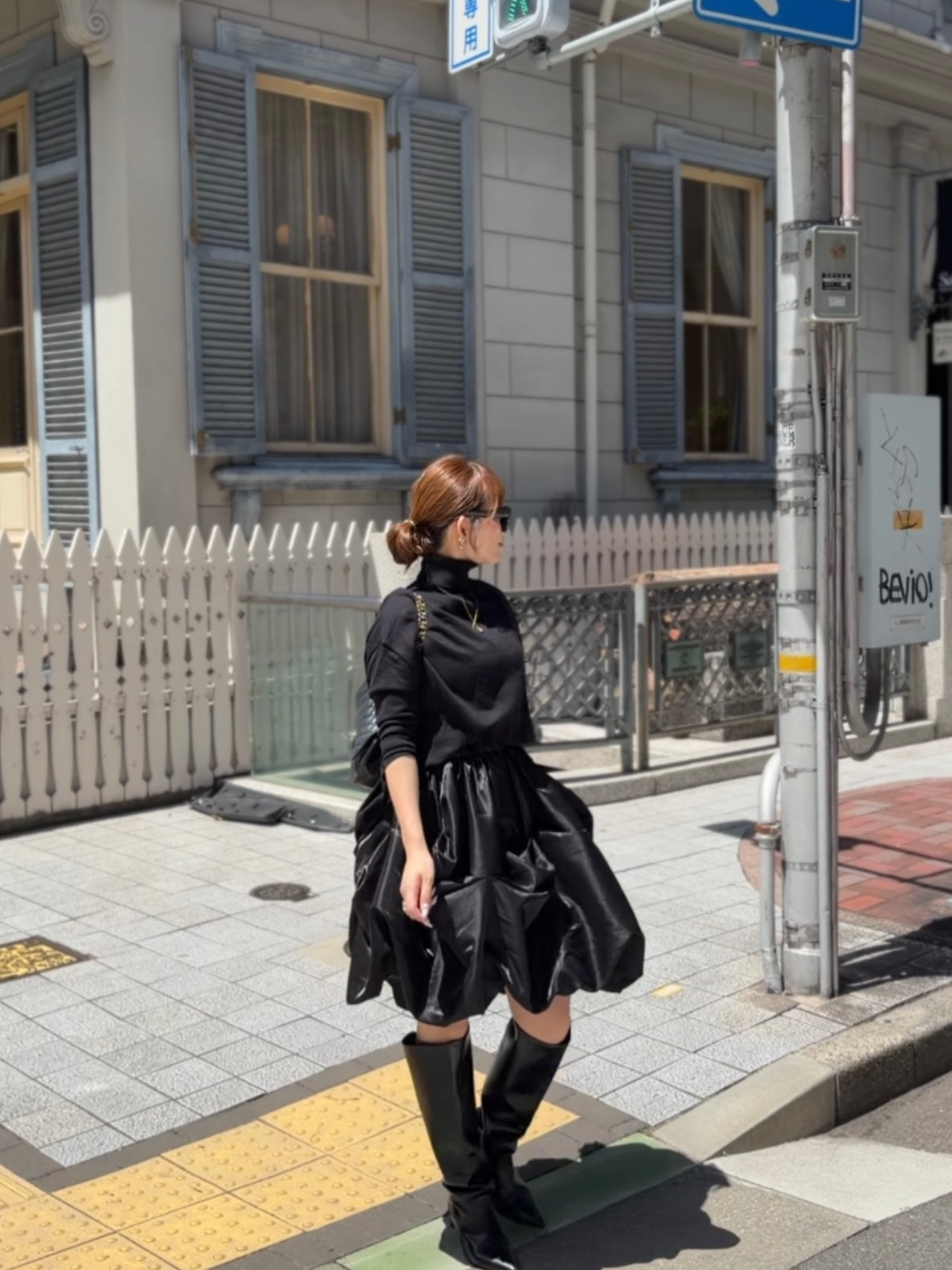 [予約] pumpkin skirt / black (11月下旬発送予定)