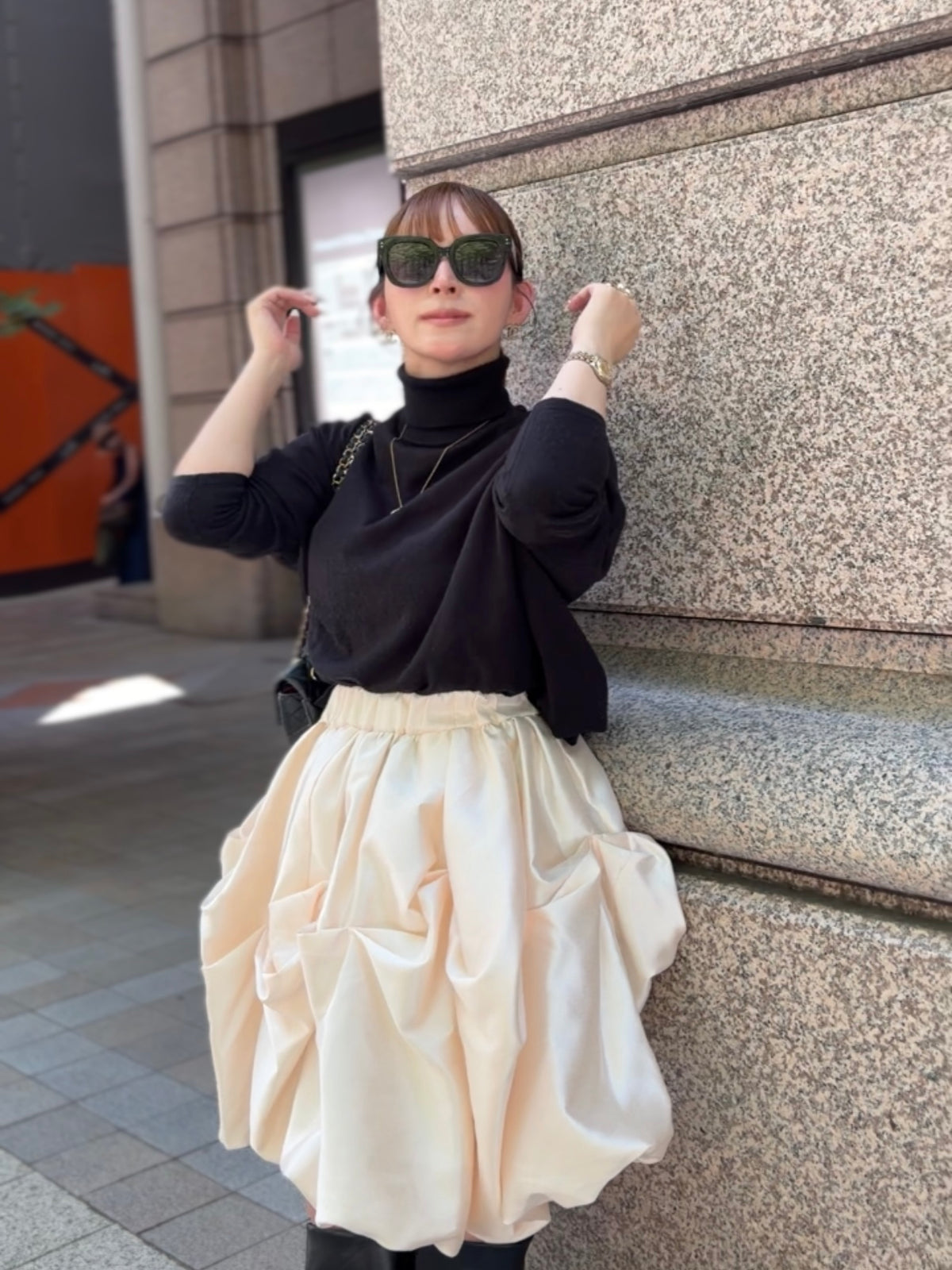 [予約] pumpkin skirt / off white (11月下旬発送予定)