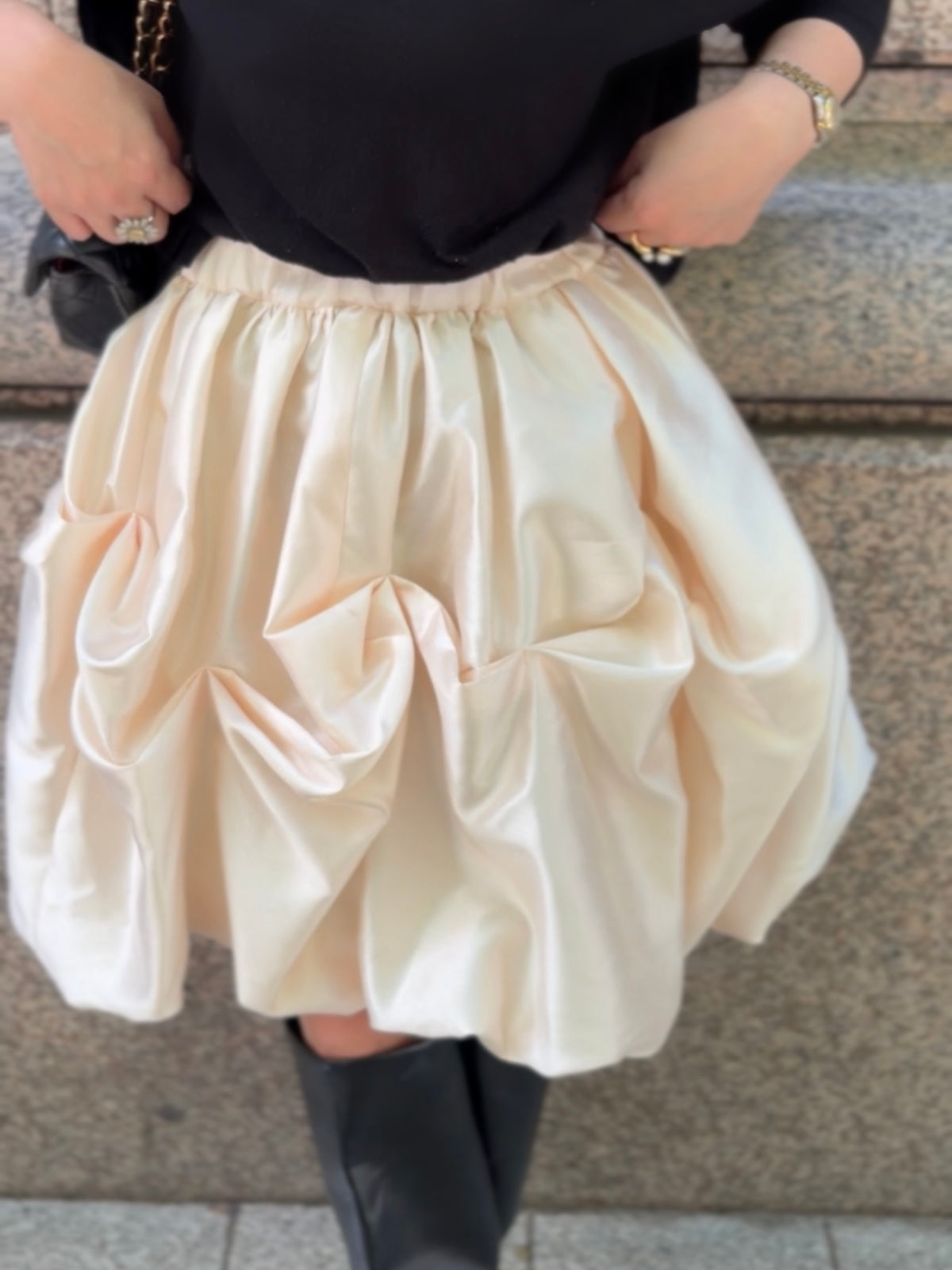 [予約] pumpkin skirt / off white (11月下旬発送予定)