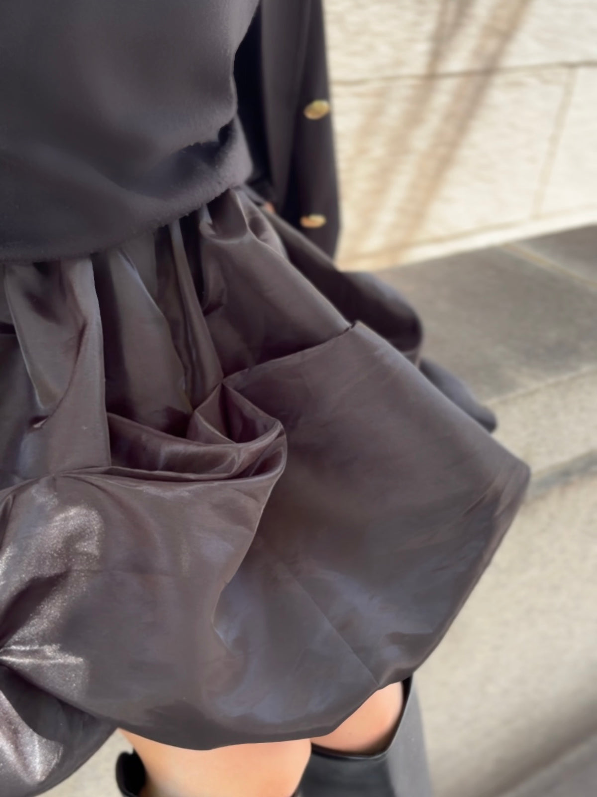 [予約] pumpkin skirt / black (11月下旬発送予定)